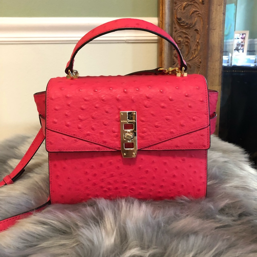 Henri Bendel Uptown Satchel Ostrich